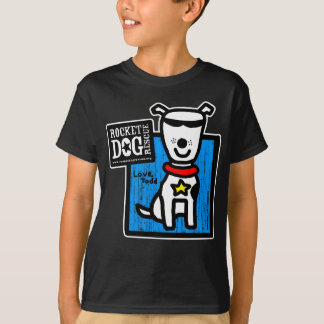 タッドのサケの幼魚-ヴィンテージの白犬 Tシャツ