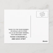 タッドの郵便はがき ポストカード (裏面)