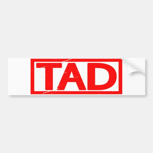 タッドスタンプ バンパーステッカー (正面)
