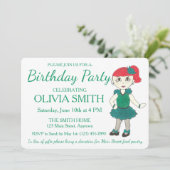 タッパータップダンサーダンスをテーマにした誕生日パーティー 招待状 (スタンド正面)