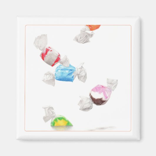 タッフィー雨角磁石 マグネット (正面)