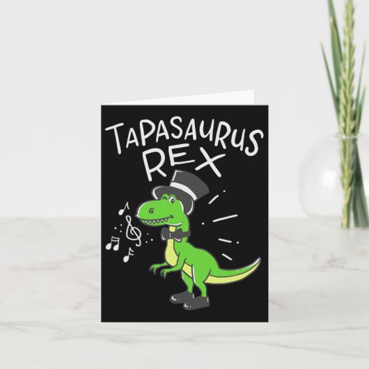 タップおもしろい踊りギフトタップ踊りDi カード (正面)