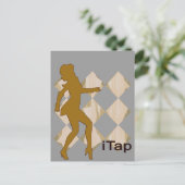 タップのためのiTap Gal | iPodのグラフィック ポストカード (スタンド正面)