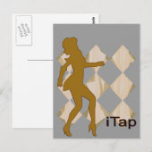 タップのためのiTap Gal | iPodのグラフィック ポストカード (正面/裏面)