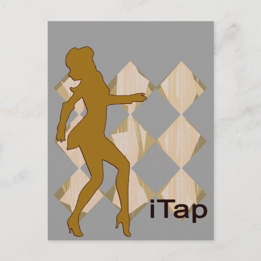 タップのためのiTap Gal | iPodのグラフィック ポストカード (正面)