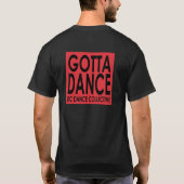 タップのステップTを踊るために得られる Tシャツ (裏面)