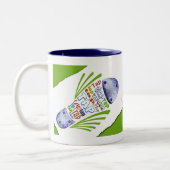 タップの靴-マグ ツートーンマグカップ (左)