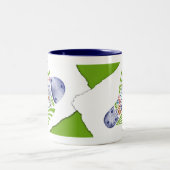 タップの靴-マグ ツートーンマグカップ (中央)