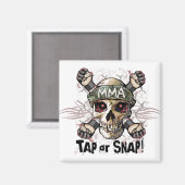 タップまたはスナップmmaスカルギア マグネット (正面/裏面)