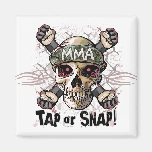 タップまたはスナップmmaスカルギア マグネット (正面)