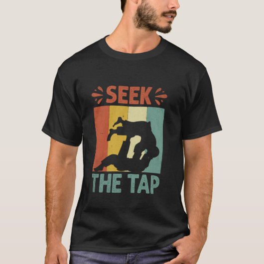 タップを極めろ レスリング ファイト 柔術 Tシャツ (正面)