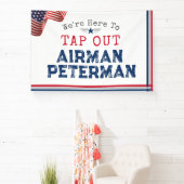 タップアウトエアマンガーディアン軍隊BMT卒業 横断幕 (インサイチュ)