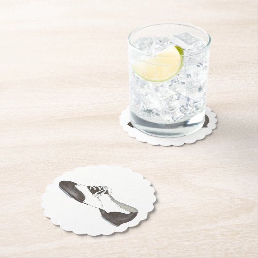 タップシューズプリントダンス先生ダンサータップダンスデコール ペーパーコースター (インサイチュ)