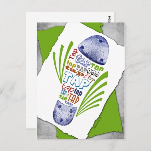 タップシューズ – はがき (正面/裏面)