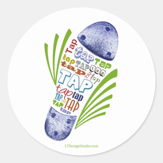 タップシューズ – ステッカー (正面)