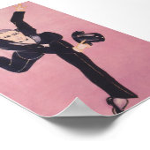 タップダンサーのエンターテイナー・ヴィンテージ・ポスター ポスター (角)