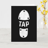 タップダンサーシューズタップダンス カード (黄色い花)