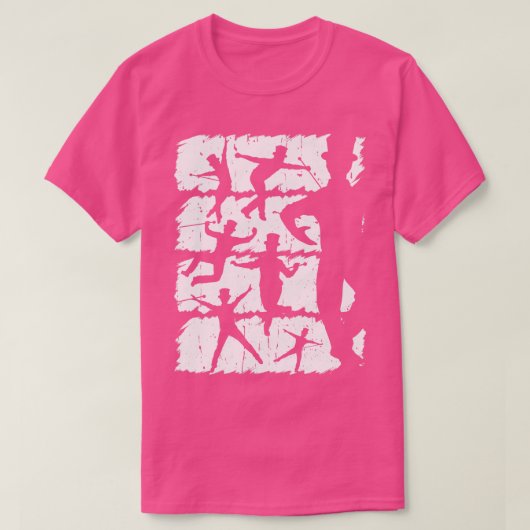 タップダンサーシルエット踊り Tシャツ (デザイン正面)