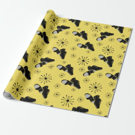 タップダンサータップシューズパターン(の模様が)ある ラッピングペーパー