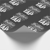 タップダンサーミュージカルノートステップダンス先生 ラッピングペーパー (角)