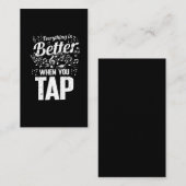 タップダンサーミュージカルノートステップダンス先生 名刺 (正面/裏面)