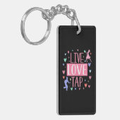 タップダンサーライブラブタップ踊りインストラクター キーホルダー (正面左)