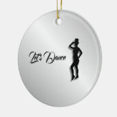 タップダンサーレッズダンス セラミックオーナメント (左)
