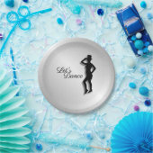 タップダンサーレッズダンス ペーパープレート (パーティー)