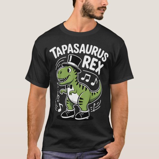 タップダンサー向け楽しいタップダンスアート Tシャツ (正面)