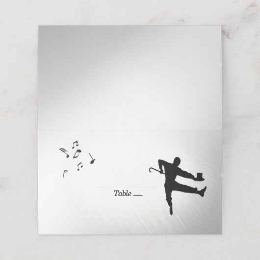 タップダンサー座席表 プレイスカード (外部開封)