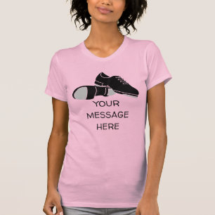 タップダンサー用のタップダンスシューズ Tシャツ