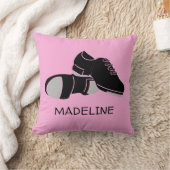 タップダンサー用タップダンスシューズパーソナライズされた クッション (ブランケット)