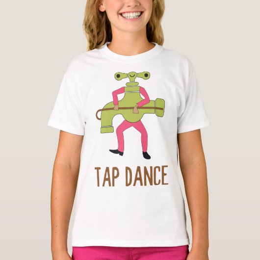 タップダンスおもしろい踊りタップダンサーパンジョークユーモア Tシャツ (正面)