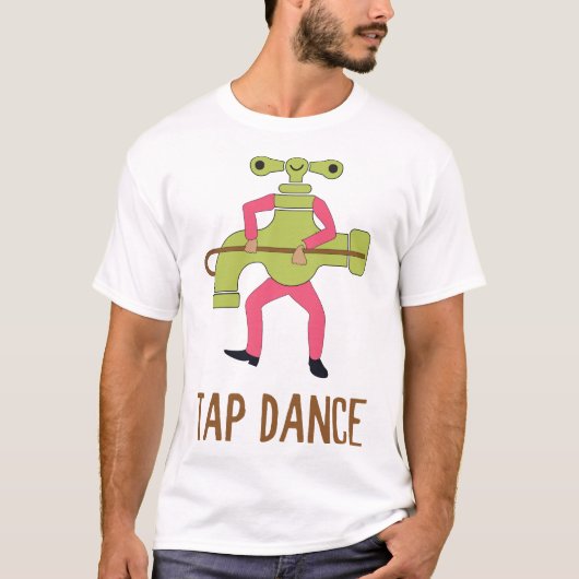 タップダンスおもしろい踊りタップダンサーパンジョークユーモア Tシャツ (正面)