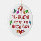 タップダンスの幸せな場所 セラミックオーナメント (右)