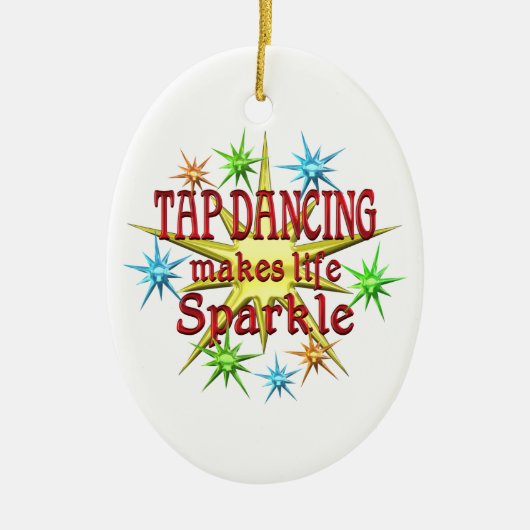 タップダンスの輝き セラミックオーナメント (正面)