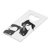 タップダンスはタップダンサーに蹄鉄を打ちます クレジットカード栓抜き (裏面アングル)