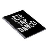 タップダンスはタップダンスの白いギフトライトを可能にします ノートブック (右側)