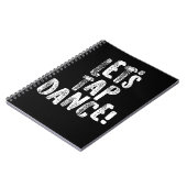 タップダンスはタップダンスの白いギフトライトを可能にします ノートブック (左側)