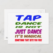 タップダンスはダンスだけじゃない魔法だ ポストカード (正面/裏面)