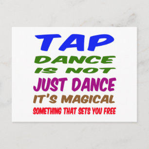 タップダンスはダンスだけじゃない魔法だ ポストカード