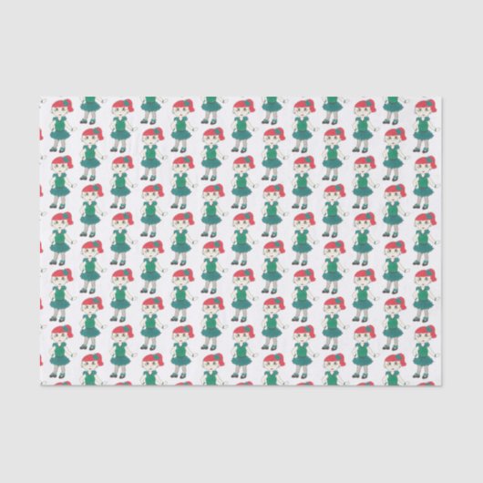 タップダンスクラスリサイタル先生タップダンシングガール 薄葉紙 (正面)