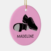 タップダンスシューズタップダンサーの写真 セラミックオーナメント (右)