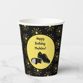 タップダンスシューズタップダンサーパーティー 紙コップ