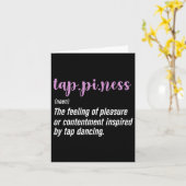 タップダンスタップ踊りタップダンサー カード (黄色い花)