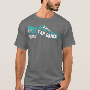 タップダンスタップ靴 Tシャツ