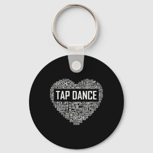 タップダンスハート恋人ギフトタップダンサーギフトダンシン キーホルダー