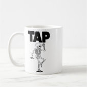 タップダンスラバースケルトン踊り先生ダンサー コーヒーマグカップ (左)