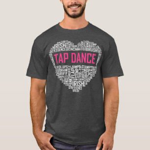 タップダンスラブハート Tシャツ