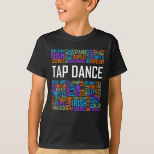 タップダンスワードラバータップダンサーダンス先生 Tシャツ